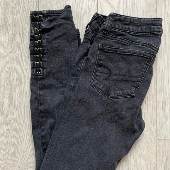 AE- Jegging with Gold Ankle Detail - Picture 3 of 5